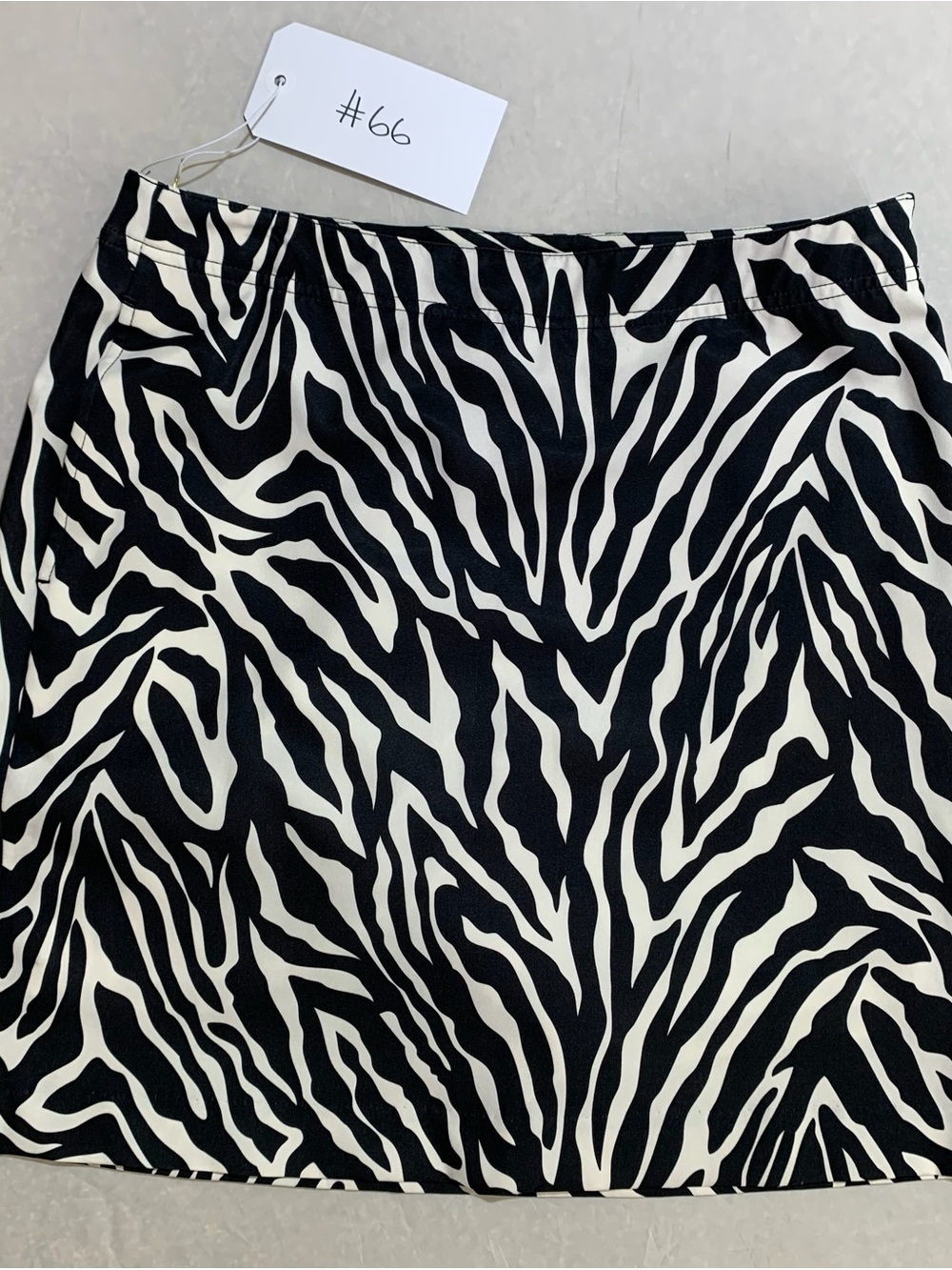EP Pro Golf Black & White Zebra A-Line Skirt
